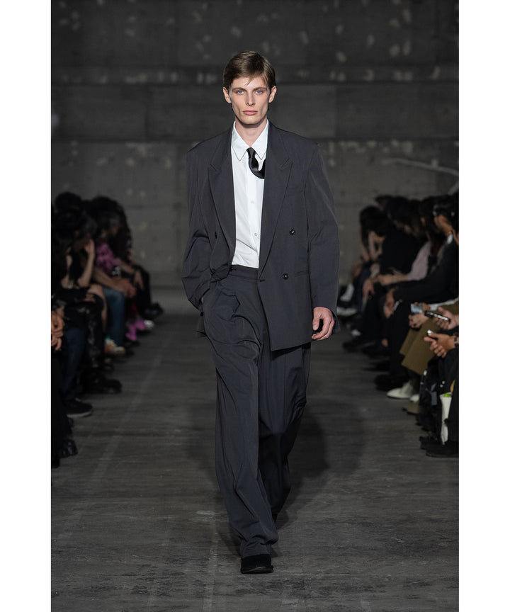 ATTACHMENT アタッチメントのPE/CO/LI DRY TWILL WIDE TROUSERS - BLACKの公式通販サイトsession福岡セレクトショップ