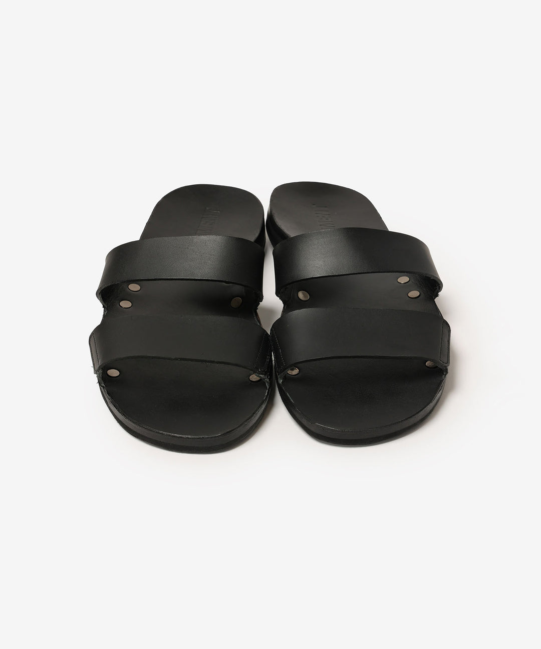 ATTACHMENT アタッチメントのSMOOTH LEATHER SLIDE SANDAL - BLACKの公式通販サイトsession福岡セレクトショップ