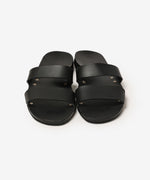 画像をギャラリービューアに読み込む, ATTACHMENT アタッチメントのSMOOTH LEATHER SLIDE SANDAL - BLACKの公式通販サイトsession福岡セレクトショップ
