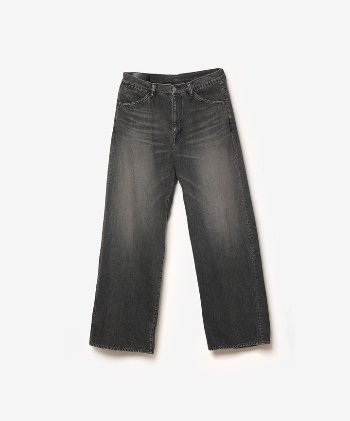 ATTACHMENT アタッチメントの11OZ DENIM WIDE JEANS - BLACKの公式通販サイトsession福岡セレクトショップ