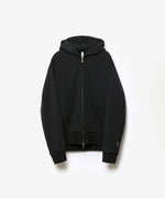 画像をギャラリービューアに読み込む, ATTACHMENT アタッチメントのCO STRETCH TERRY ZIP UP HOODIE - BLACKの公式通販サイトsession福岡セレクトショップ
