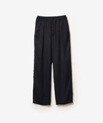 画像をギャラリービューアに読み込む, ATTACHMENT アタッチメントのCU/PE FIBRIL SATIN EASY TROUSERS - BLACKの公式通販サイトsession福岡セレクトショップ
