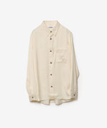 画像をギャラリービューアに読み込む, ATTACHMENT アタッチメントのCU/PE FIBRIL SATIN L/S SHIRT - OFF WHITEの公式通販サイトsession福岡セレクトショップ
