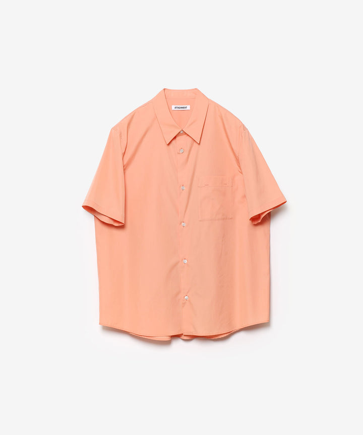 ATTACHMENT アタッチメントの140/2 GIZA BROAD S/S SHIRT - L.ORANGEの公式通販サイトsession福岡セレクトショップ