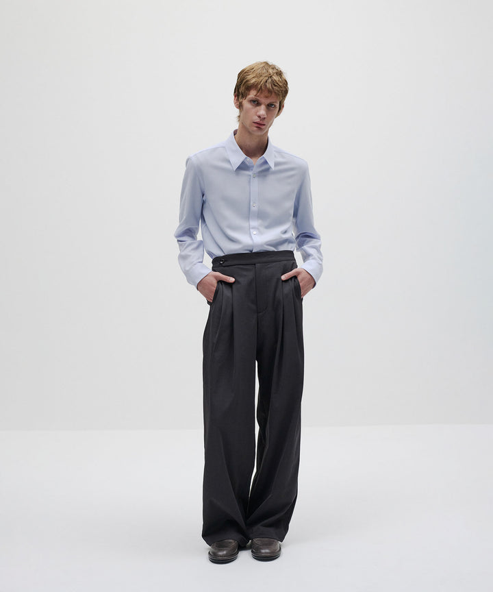 ATTACHMENT アタッチメントのPE COMPACT TWILL REGULAR COLLAR DRESS SHIRT - L.BLUEの公式通販サイトsession福岡セレクトショップ