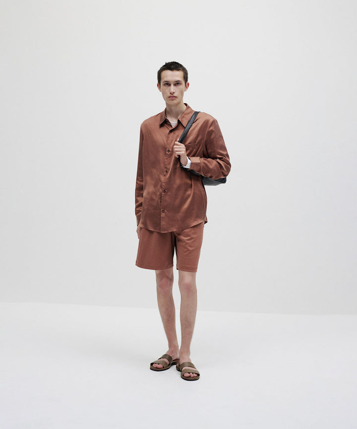 ATTACHMENT アタッチメントのSMOOTH LEATHER SLIDE SANDAL - KHAKI GRAYの公式通販サイトsession福岡セレクトショップ