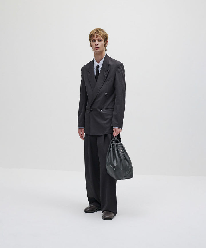 ATTACHMENT アタッチメントのPE/CO/LI DRY TWILL DOUBLE-BREASTED JKT - BLACKの公式通販サイトsession福岡セレクトショップ