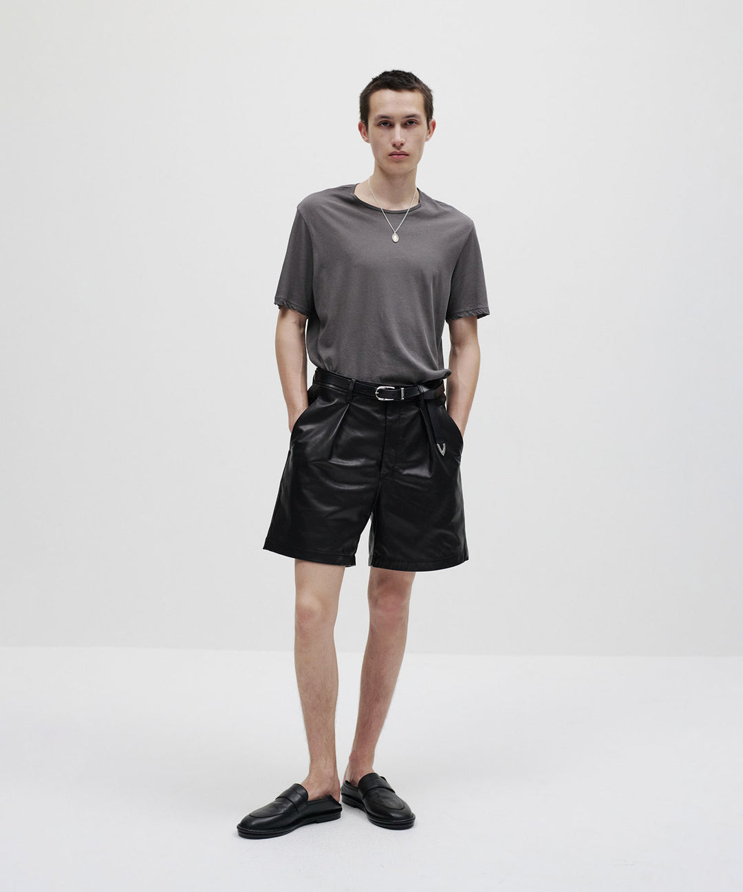 ATTACHMENT アタッチメントの100/3 HIGH TWIST JERSEY SLIM FIT S/S TEE - GRAYの公式通販サイトsession福岡セレクトショップ
