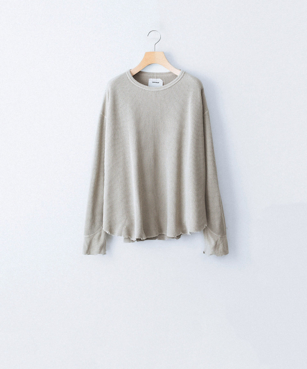 concause-コンコースのWAFFLE SHIRTのBEIGE公式通販サイトsession福岡セレクトショップ