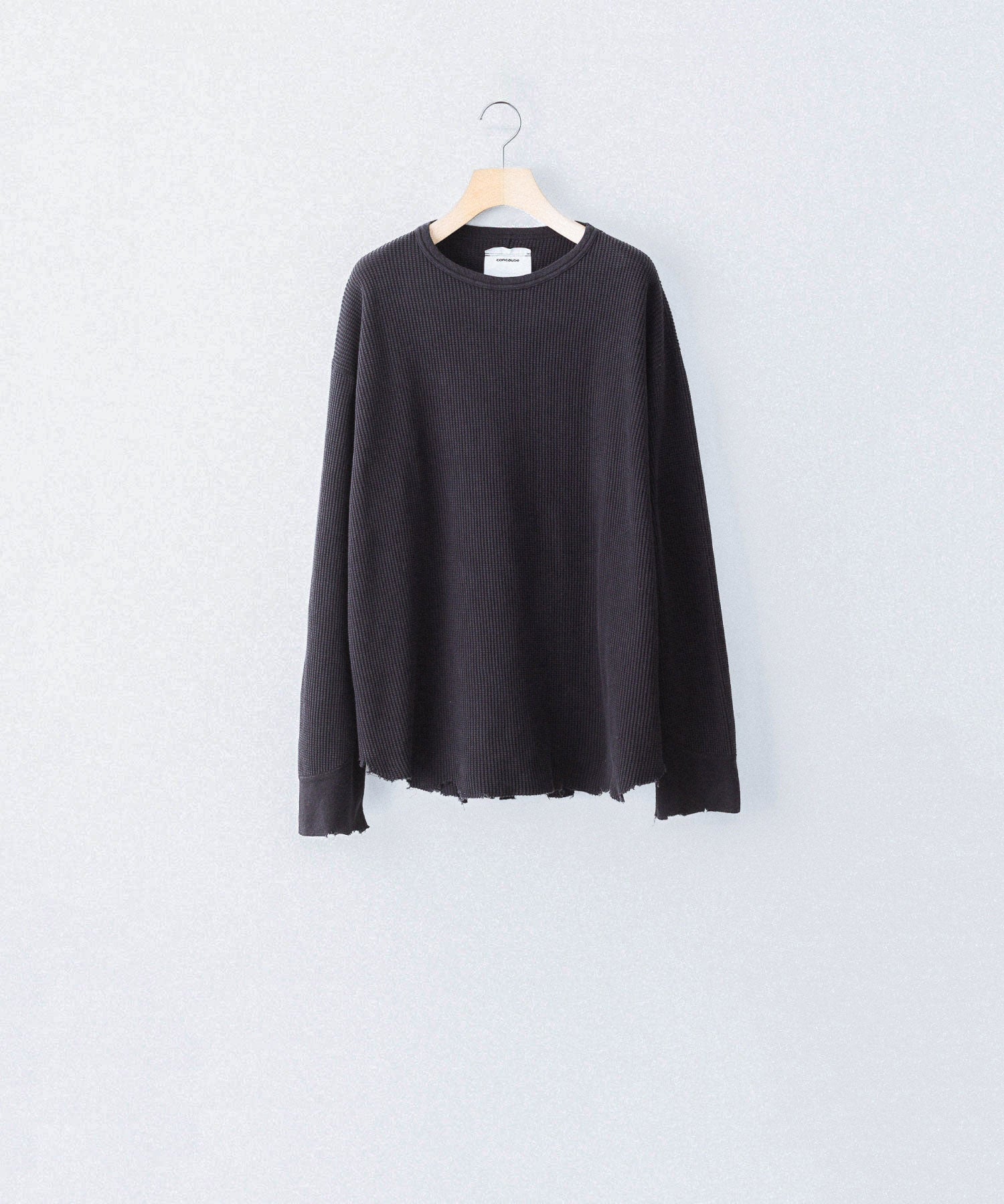 concause / コンコース】WAFFLE SHIRT - BLACK | 公式通販サイト
