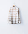 【concause】 REGULAR COLLAR CHECK SHIRT - BLACK