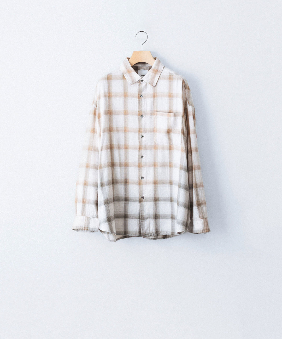concause-コンコースのREGULAR COLLAR CHECK SHIRTのBLACK公式通販サイトsession福岡セレクトショップ