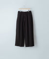 【concause】 WIDE WORK TROUSERS - BLACK