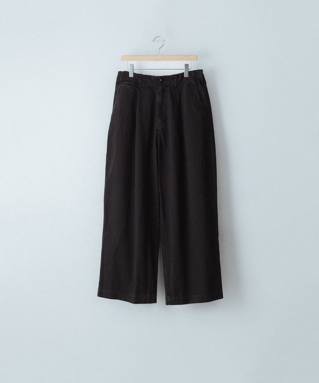 【concause】 WIDE WORK TROUSERS - BLACK
