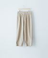 【concause】 CORDUROY WIDE TAPERED SLACKS - BEIGE