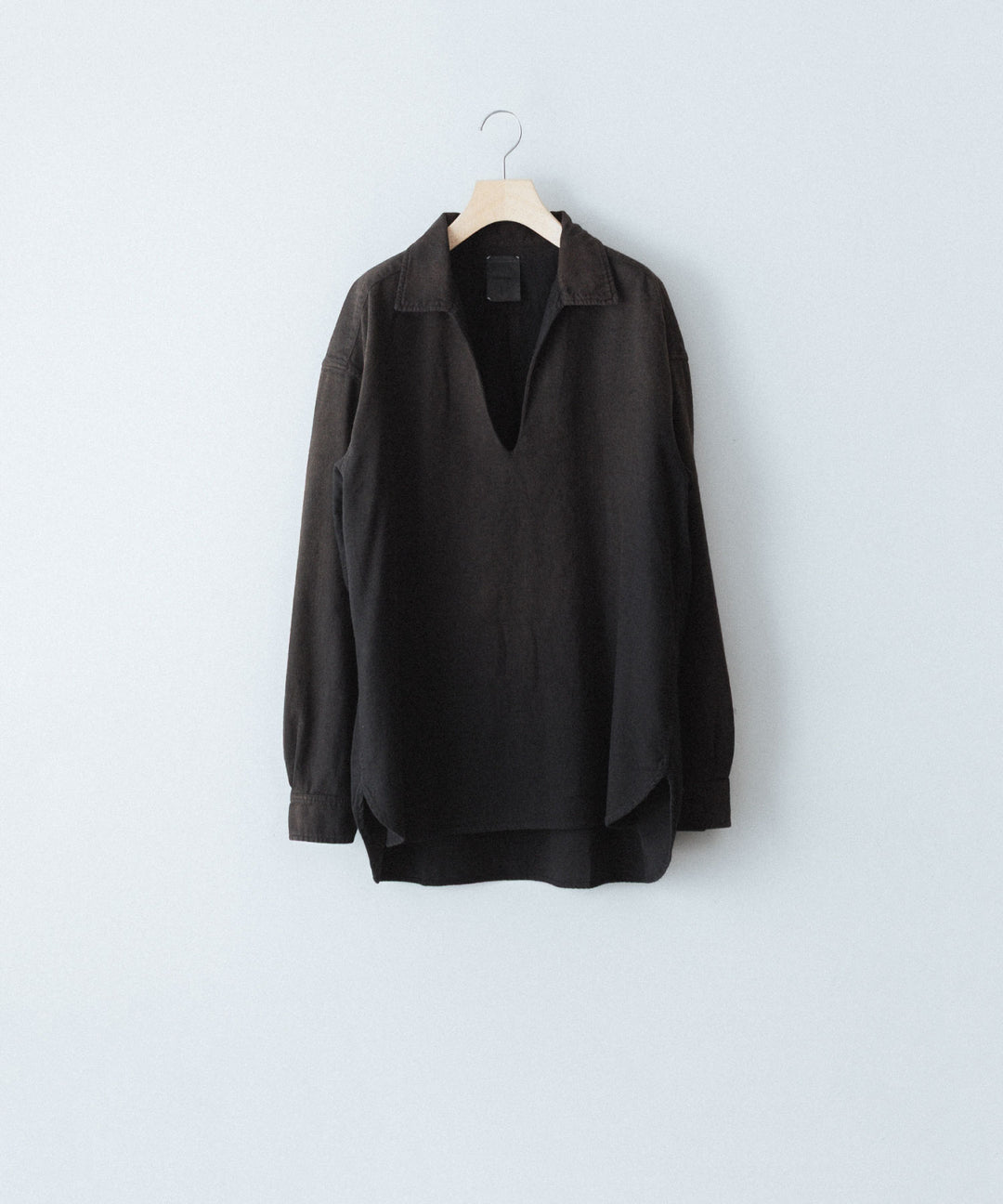 concause-コンコースのSKIPPER SHIRT(SOLID)のBLACK公式通販サイトsession福岡セレクトショップ