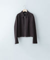 【CODA】BROWN WOOL TILT ZIP JACKET - BROWN