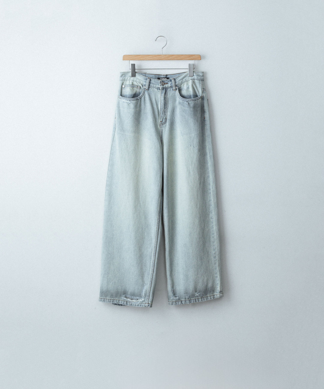 CODA -コーダのLIGHT INDIGO WASHED DISTRESSED BREAK CUT WIDE STRAIGHT JEANSのLIGHT INDIGO WASHED公式通販サイトsession福岡セレクトショップ