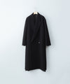 【CODA】BLACK WOOL CUT OUT DISTRESSED DORIAN COAT - BLACK