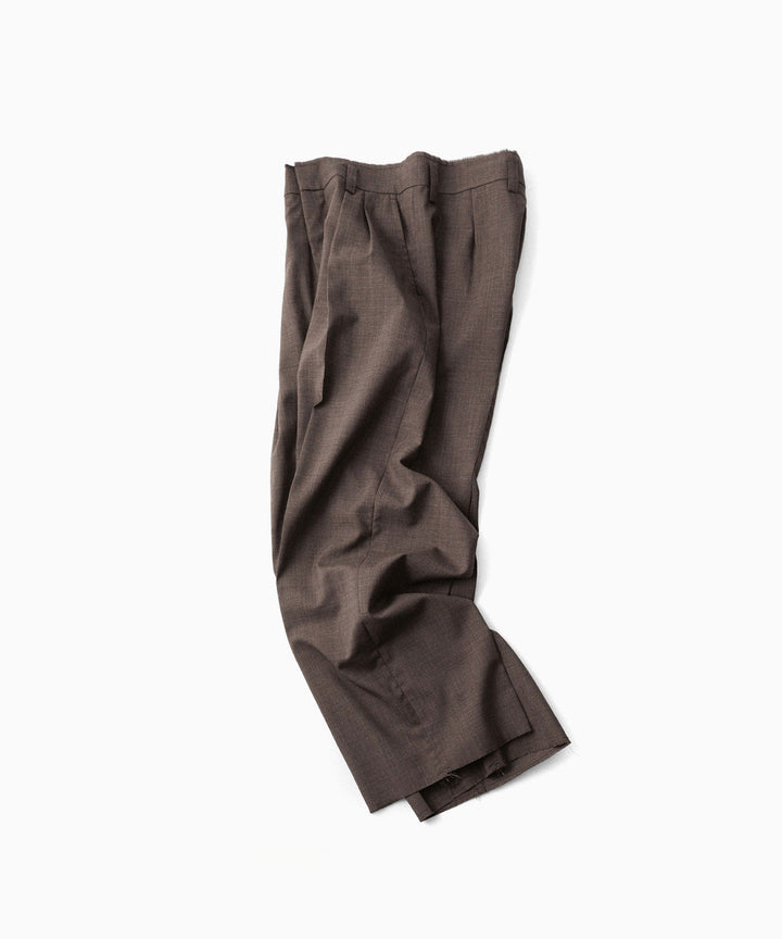 CODA -コーダのBROWN CHECKED WOOL INVERTED TUCKS SLACKのBROWN CHECKED公式通販サイトsession福岡セレクトショップ