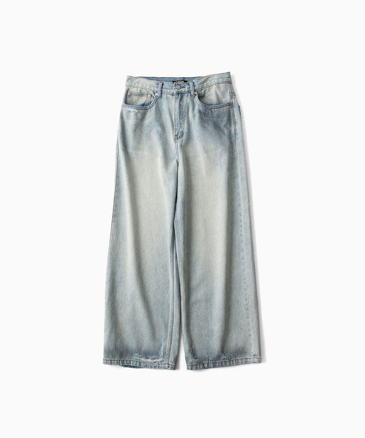 CODA -コーダのLIGHT INDIGO WASHED DISTRESSED BREAK CUT WIDE STRAIGHT JEANSのLIGHT INDIGO WASHED公式通販サイトsession福岡セレクトショップ