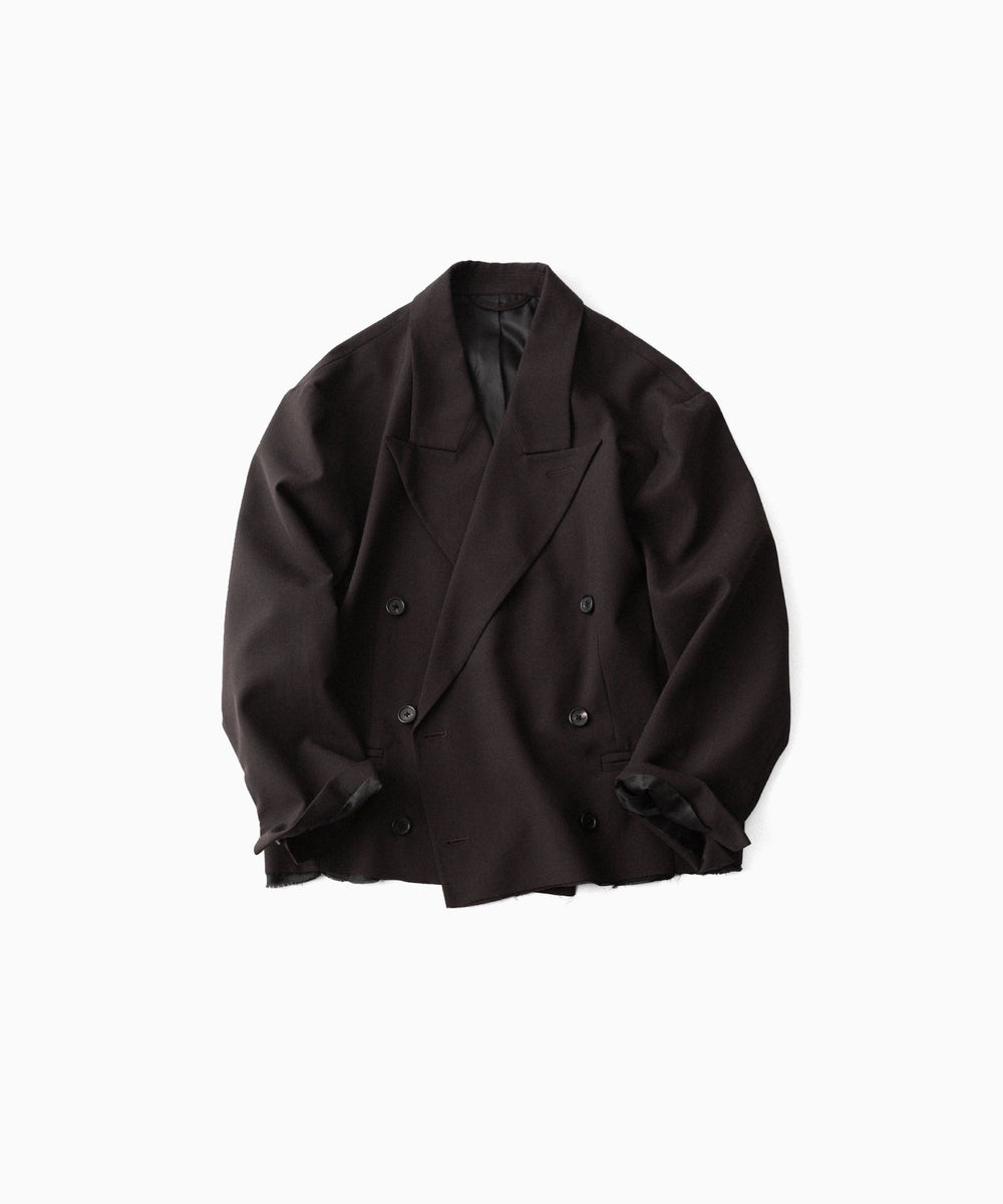 CODA -コーダのBROWN WOOL CUT OFF DOUBLE BREASTED LENTO BLAZERのBROWN公式通販サイトsession福岡セレクトショップ