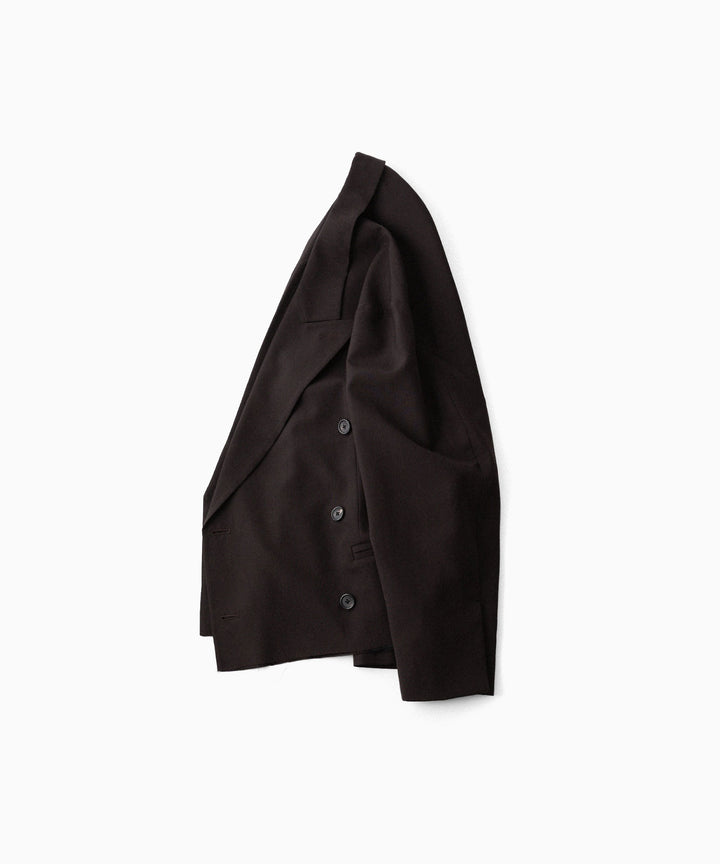 CODA -コーダのBROWN WOOL CUT OFF DOUBLE BREASTED LENTO BLAZERのBROWN公式通販サイトsession福岡セレクトショップ