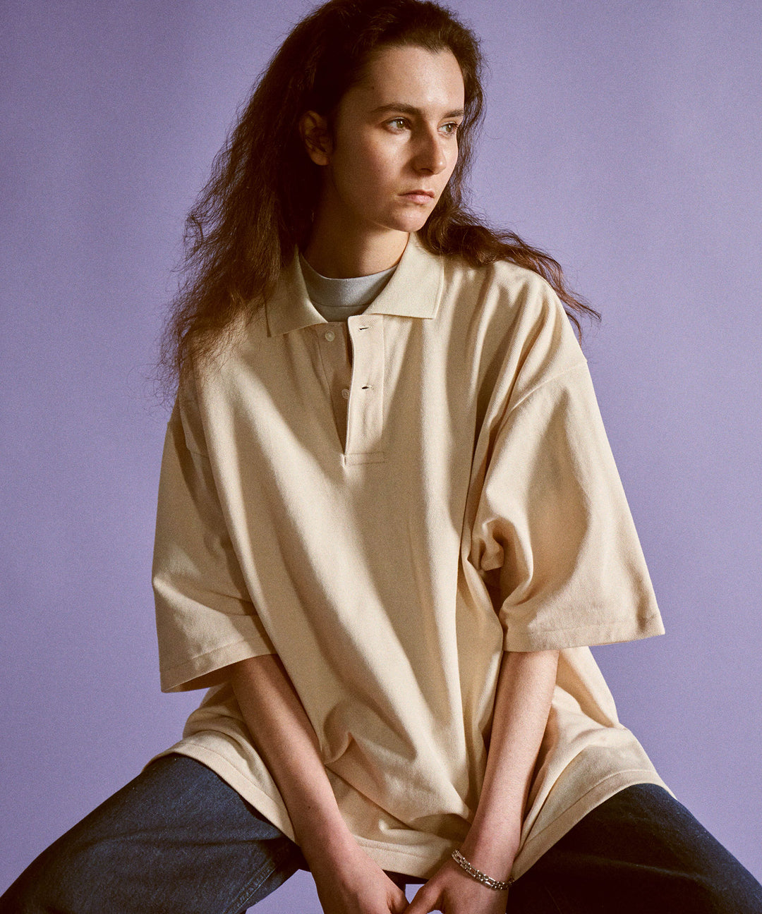 INTÉRIM - インテリムのHYPER BIG TANGIS PIQUE POLO SHIRTのL.BEIGE公式通販サイトsession福岡セレクトショップ