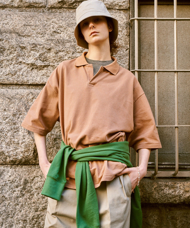 INTÉRIM - インテリムのHYPER BIG TANGIS PIQUE POLO SHIRTのBROWN公式通販サイトsession福岡セレクトショップ