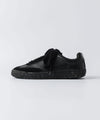 【 General scale. 】SEINE / LEATHER LOW-TOP SNEAKERS - BLACK×BLACK