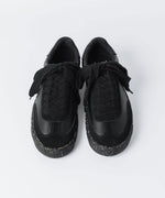 画像をギャラリービューアに読み込む, 【 General scale. 】SEINE / LEATHER LOW-TOP SNEAKERS - BLACK×BLACK
