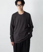 画像をギャラリービューアに読み込む, ATTACHMENT アタッチメントのCOTTON DOUBLE FACE SLIM FIT L/S TEE - D.GRAYの公式通販サイトsession福岡セレクトショップ
