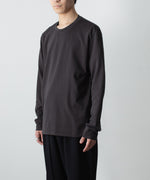 画像をギャラリービューアに読み込む, ATTACHMENT アタッチメントのCOTTON DOUBLE FACE SLIM FIT L/S TEE - D.GRAYの公式通販サイトsession福岡セレクトショップ

