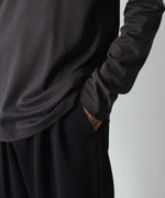 画像をギャラリービューアに読み込む, ATTACHMENT アタッチメントのCOTTON DOUBLE FACE SLIM FIT L/S TEE - D.GRAYの公式通販サイトsession福岡セレクトショップ
