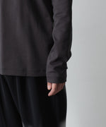 画像をギャラリービューアに読み込む, ATTACHMENT アタッチメントのCOTTON DOUBLE FACE SLIM FIT L/S TEE - D.GRAYの公式通販サイトsession福岡セレクトショップ
