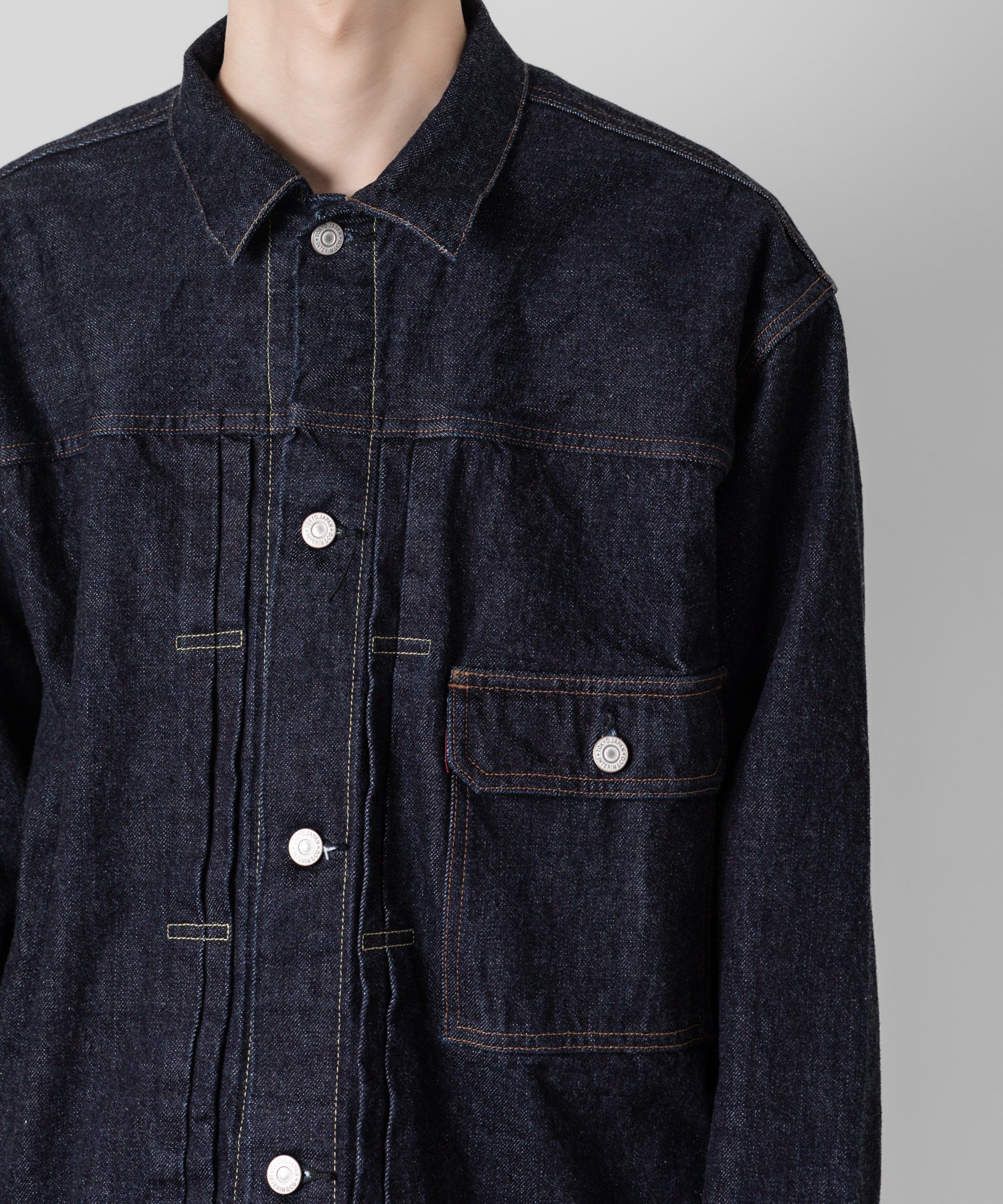 【INTÉRIM/インテリム】HYPER BIG "1ST" KIBATA SHUTTLE DENIM JACKETの NAVY sessionセッション福岡セレクトショップ 公式通販サイト