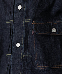 【INTÉRIM/インテリム】HYPER BIG "1ST" KIBATA SHUTTLE DENIM JACKETの NAVY sessionセッション福岡セレクトショップ 公式通販サイト