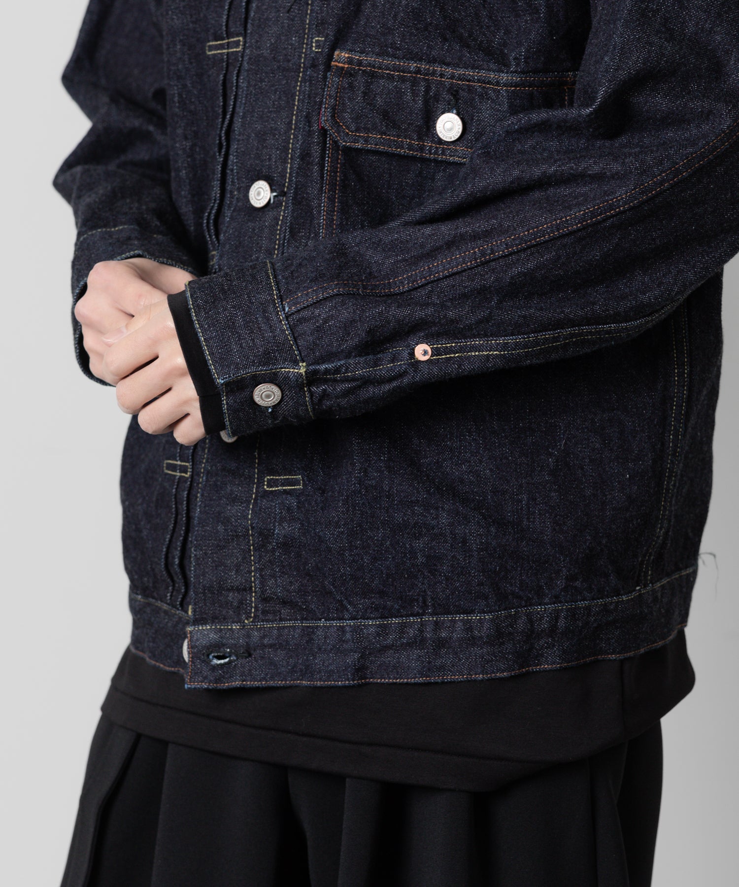 【INTÉRIM/インテリム】HYPER BIG "1ST" KIBATA SHUTTLE DENIM JACKETの NAVY sessionセッション福岡セレクトショップ 公式通販サイト