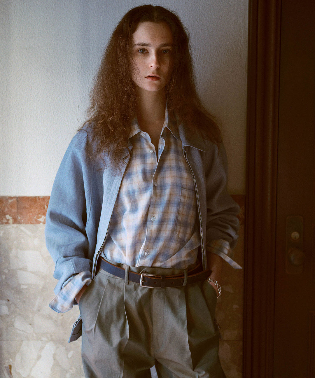【INTÉRIM】インテリムのSILK CANVAS DRIVING JACKET - SHARK SKIN 公式通販サイトsession福岡セレクトショップ