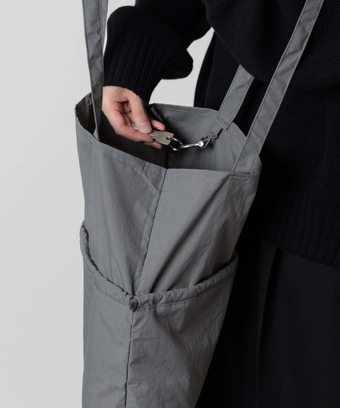 KaILI(カイリ)の24SSコレクションのNOT COMPACT ECOBAG VD - TAKESUMI GRAY  sessionセッション福岡セレクトショップ 公式通販サイト