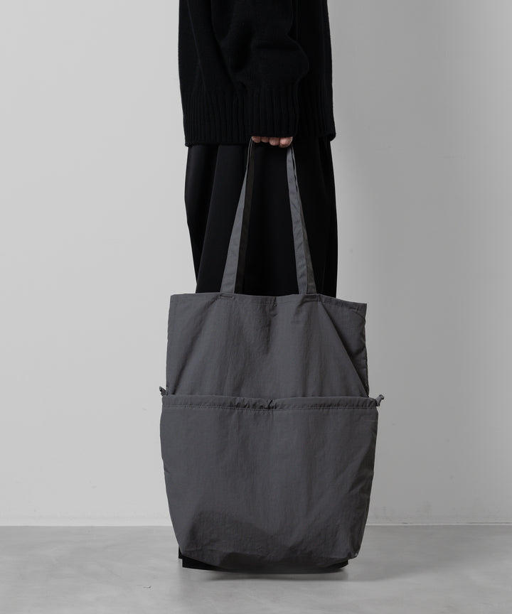 KaILI(カイリ)の24SSコレクションのNOT COMPACT ECOBAG VD - TAKESUMI GRAY  sessionセッション福岡セレクトショップ 公式通販サイト