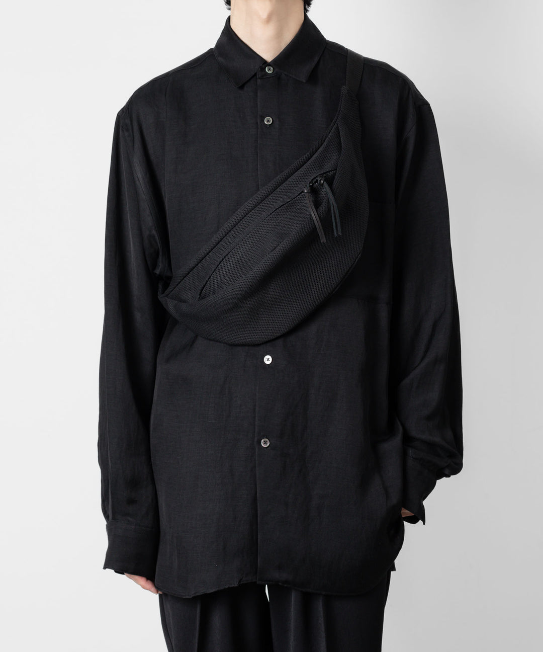 KaILI(カイリ)×awasaのCOTTON MESH WAIST POUCH - BLACKの公式通販サイトsession福岡セレクトショップ