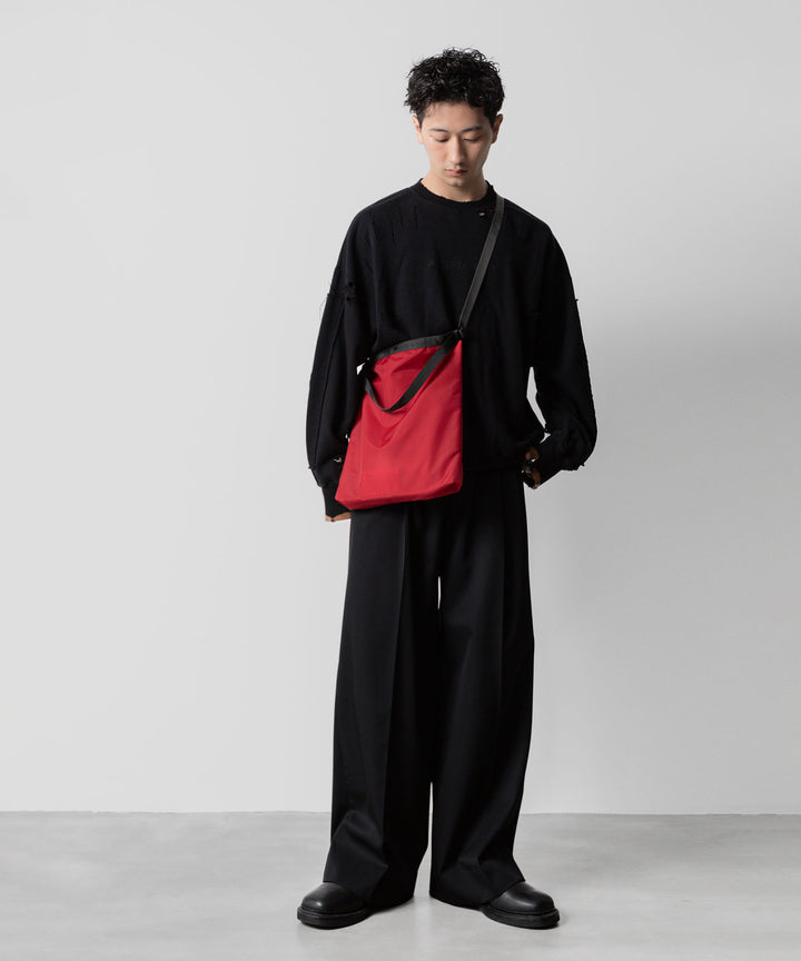 ssstein(シュタイン)の24AWコレクション LONG WIDE TROUSERS (2/90 WOOL GABARDINE) - BLACK 公式通販サイトsession福岡セレクトショップ