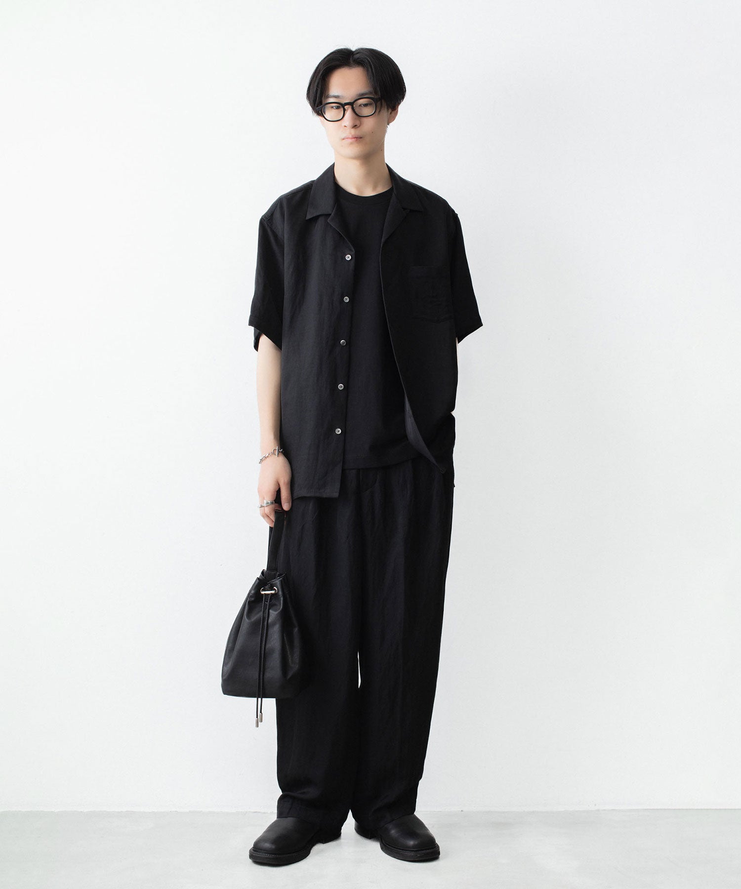 kazkuma6660 KANEMASA PHIL.】36G HIGH TWIST SLEEVELESS TEE - BLACK | 公式通販