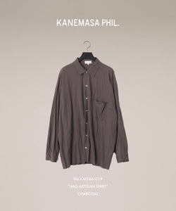 KANEMASA PHIL.-カネマサフィルの46G ARTISAN SHIRTのCHARCOAL公式通販サイトsession福岡セレクトショップ