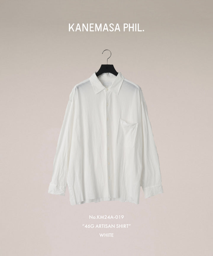 KANEMASA PHIL.-カネマサフィルの46G ARTISAN SHIRTのWHITE公式通販サイトsession福岡セレクトショップ