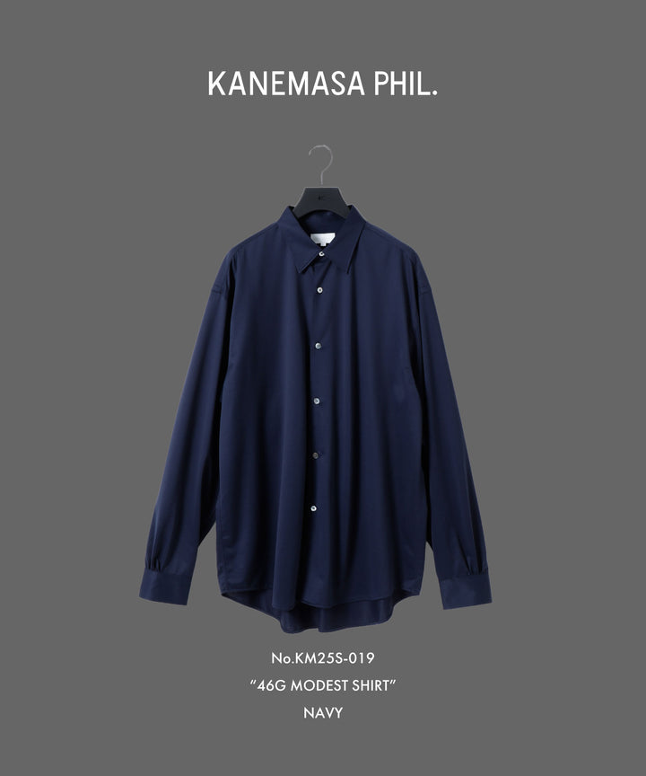 【KANEMASA PHIL.】カネマサフィルの46G MODEST L/S SHIRT - NAVYの公式通販サイトsession福岡セレクトショップ