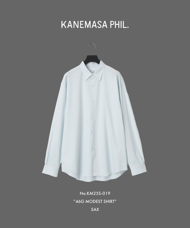 【KANEMASA PHIL.】カネマサフィルの46G MODEST L/S SHIRT - SAXの公式通販サイトsession福岡セレクトショップ