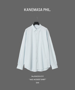 【KANEMASA PHIL.】カネマサフィルの46G MODEST L/S SHIRT - SAXの公式通販サイトsession福岡セレクトショップ