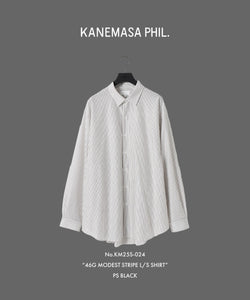 KANEMASA PHIL. カネマサフィルの46G MODEST STRIPE L/S SHIRT PS BLACKの公式通販サイトsession福岡セレクトショップ